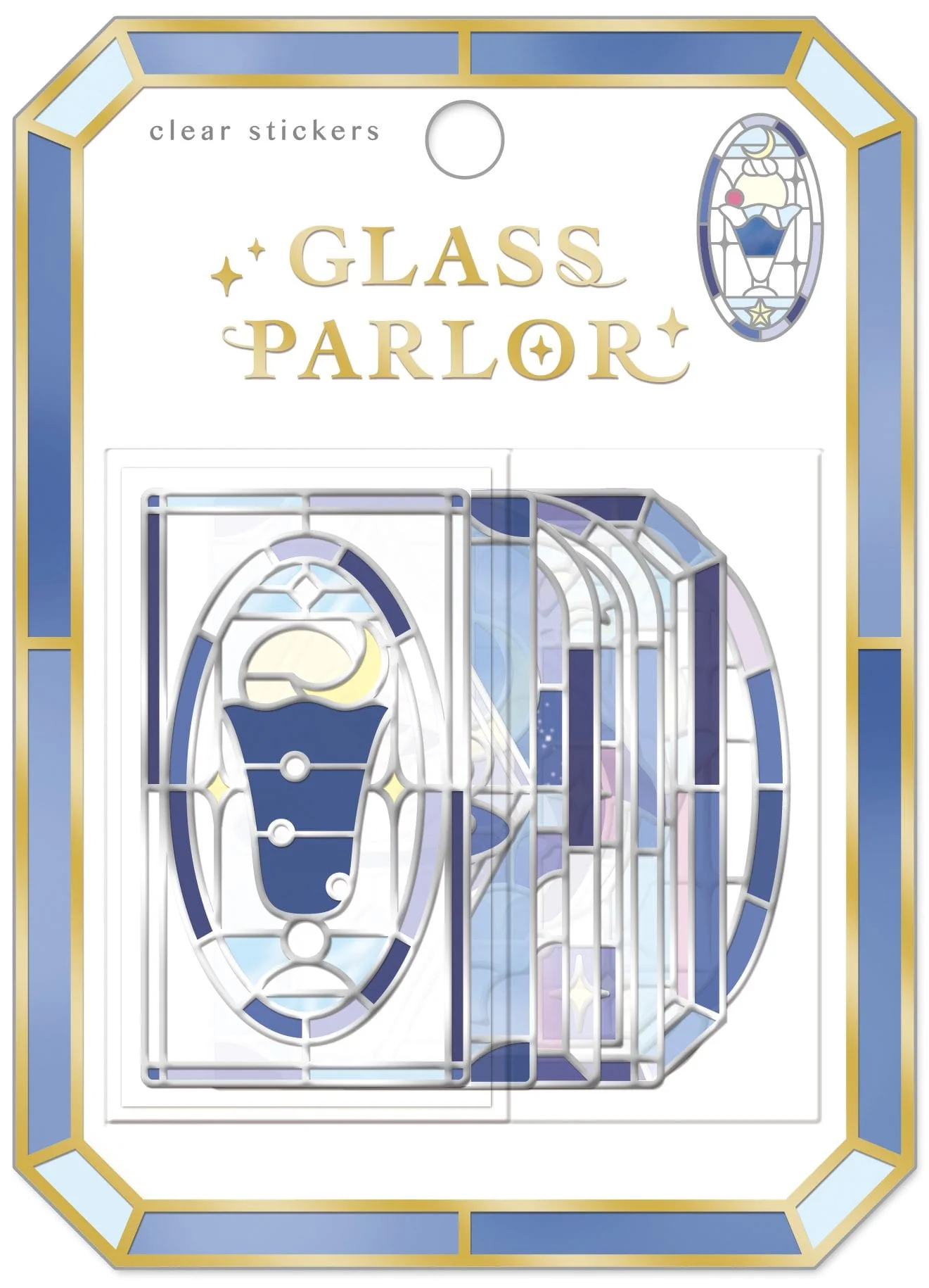 Butterfly Glass Parlor Flake Stickers