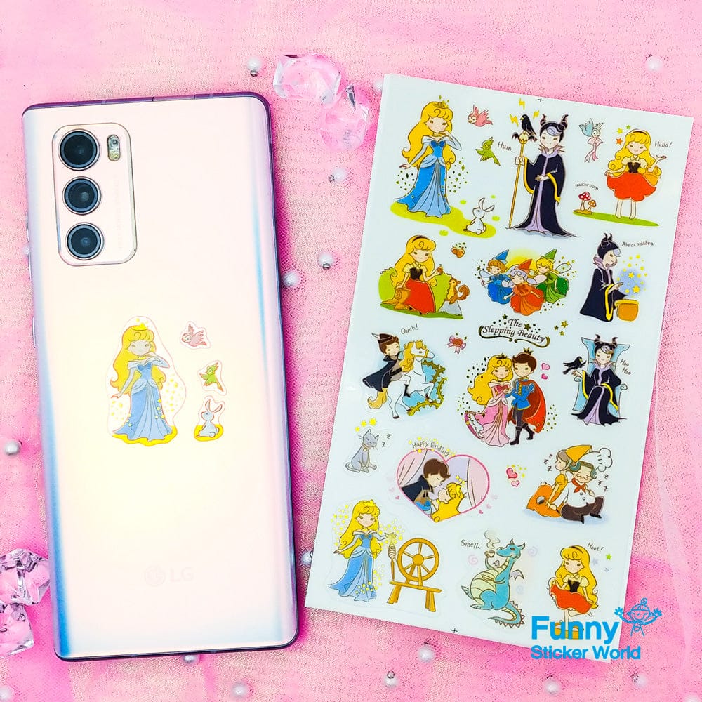 Sleeping Beauty Fairy Tale Sticker - Image 3