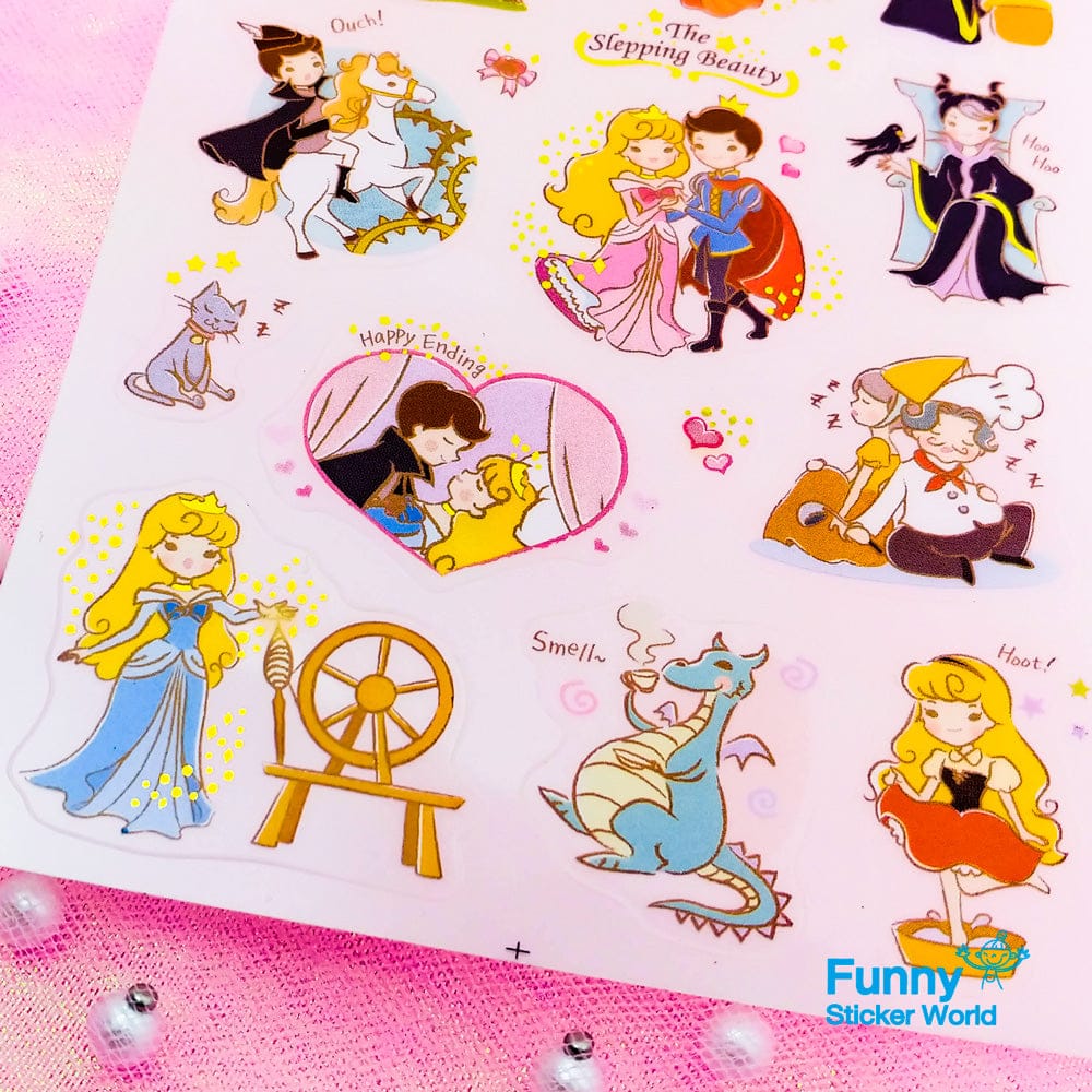 Sleeping Beauty Fairy Tale Sticker - Image 4