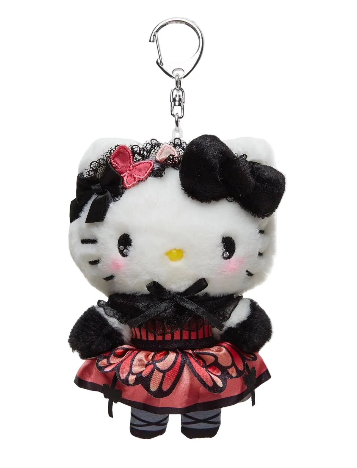 Hello Kitty Plush Keychain (Dark Butterfly Series) - Image 5