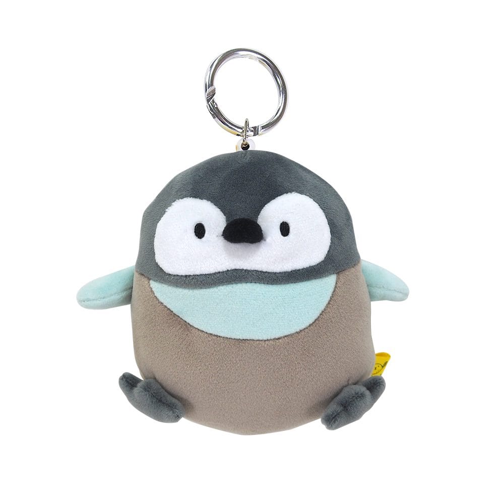 Hughug Mocchiri Reel Keychain with a Pocket Penguin