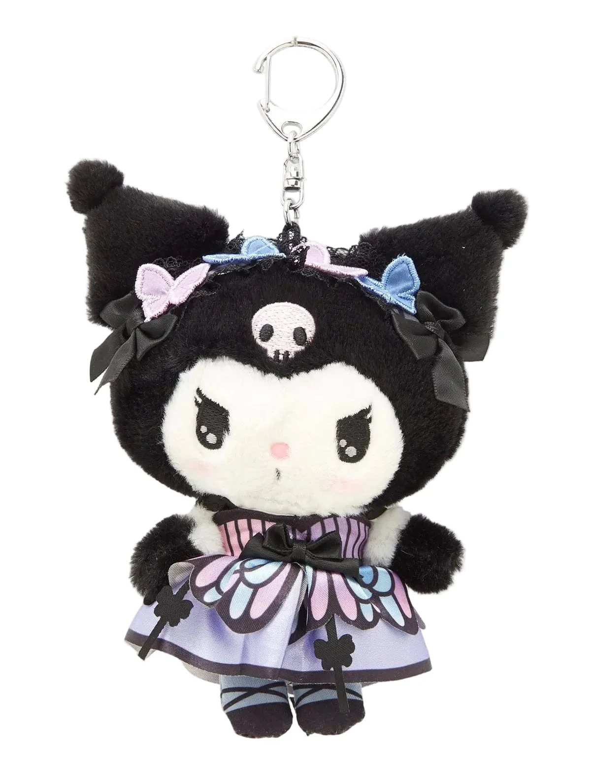 Kuromi Plush Keychain (Dark Butterfly Series) - Image 3