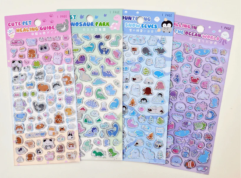 Laser Glass Assortment Stickers