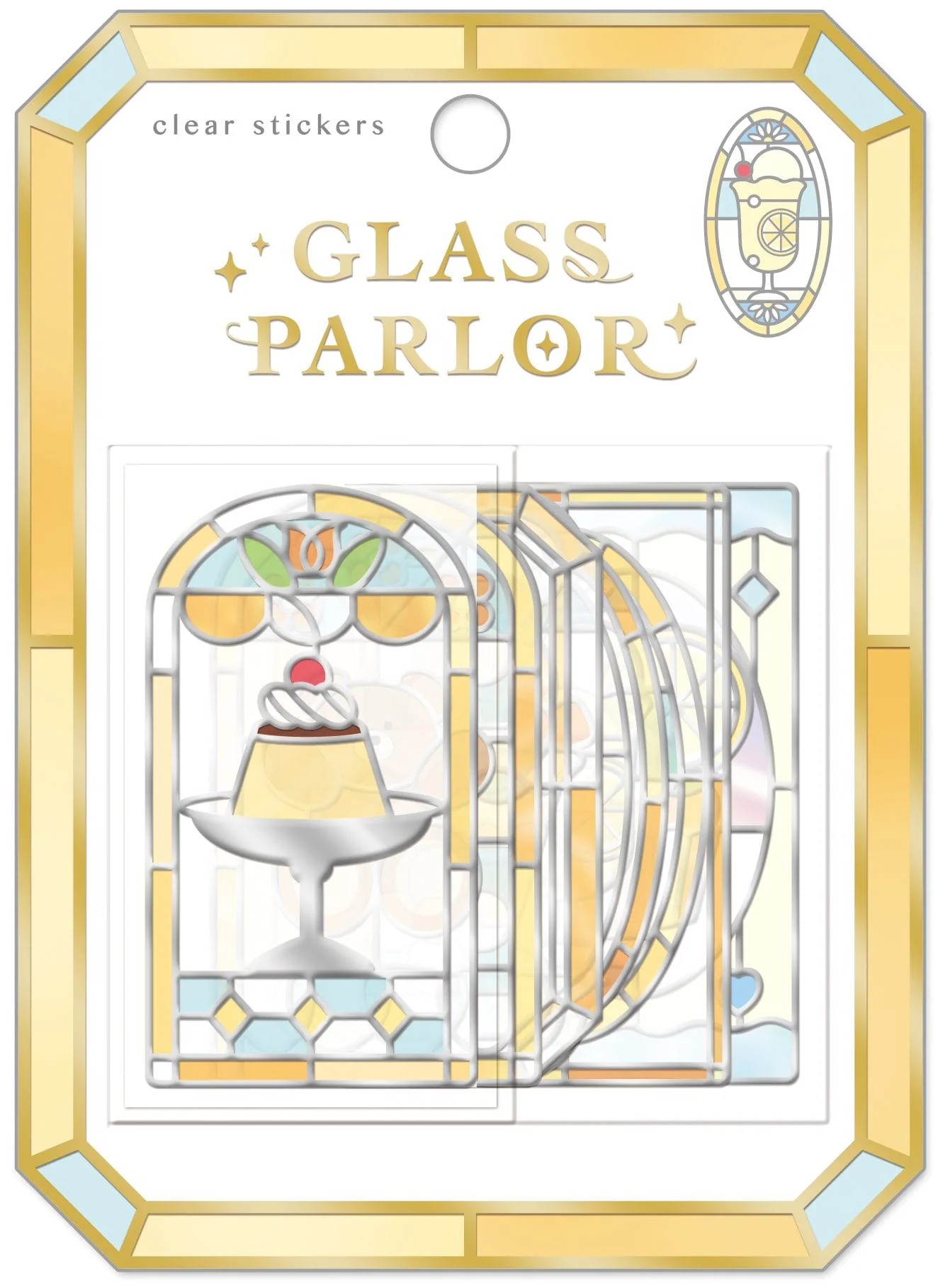 Lemon Glass Parlor Flake Stickers