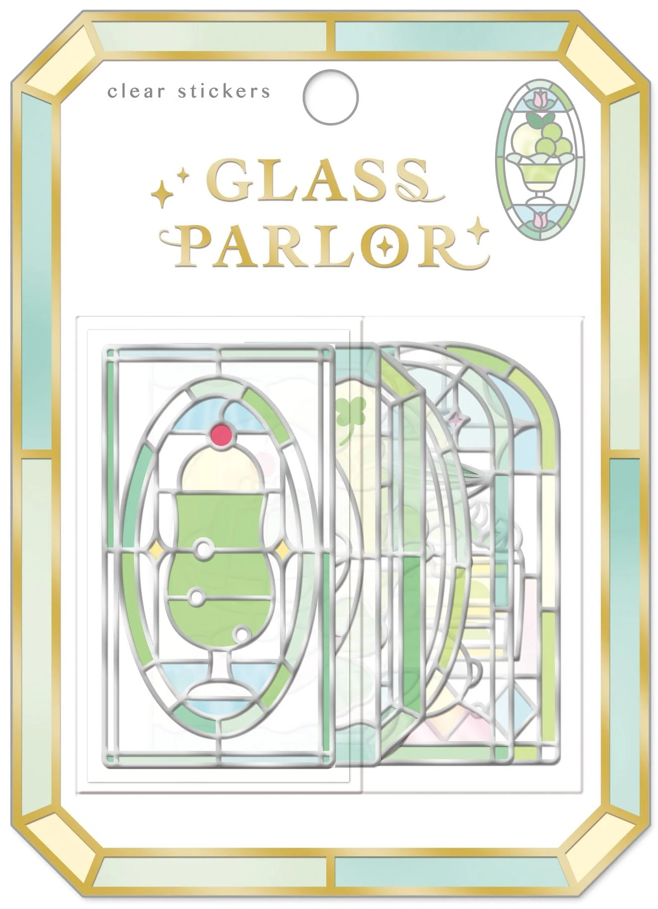 Melon Soda Glass Parlor Flake Stickers