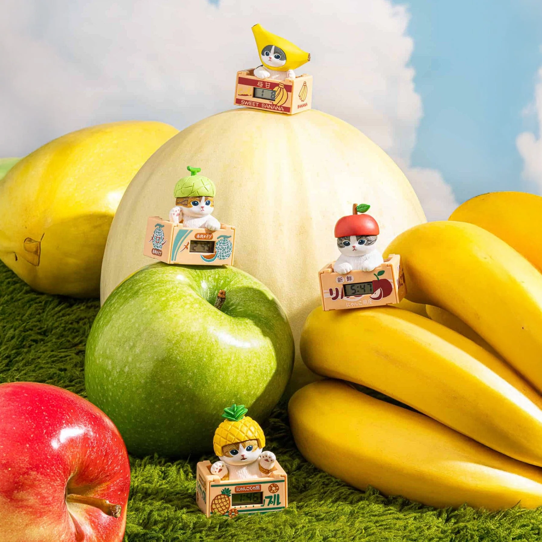 Mofusand Fresh Fruit Meow Mini Clock Blind Box - Image 3