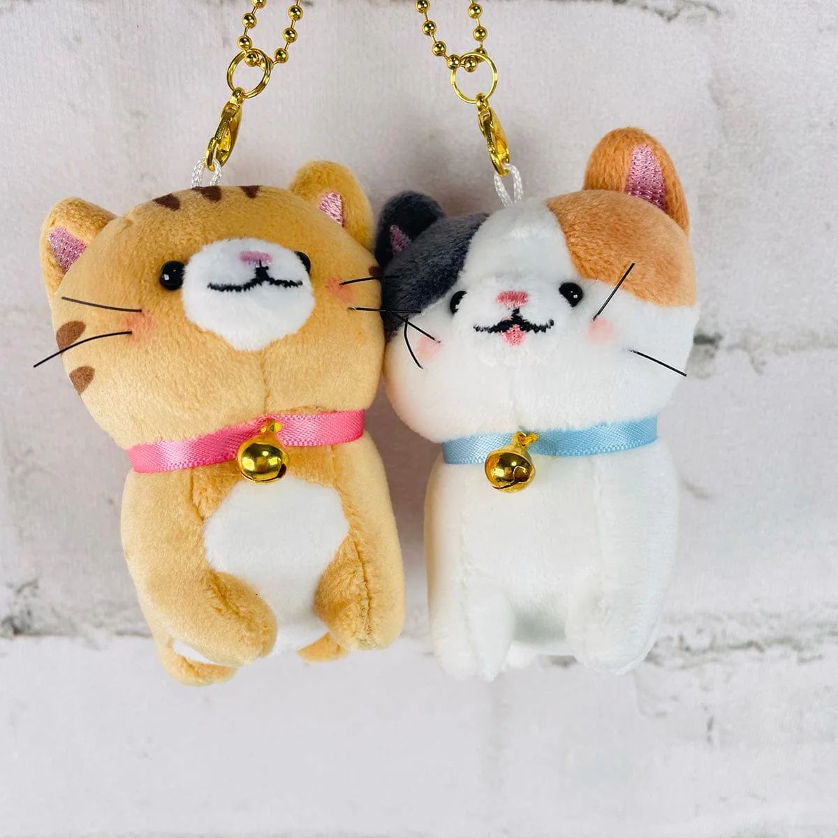 Tabby and Calico Cats Best Friends Keychain Set - Image 2