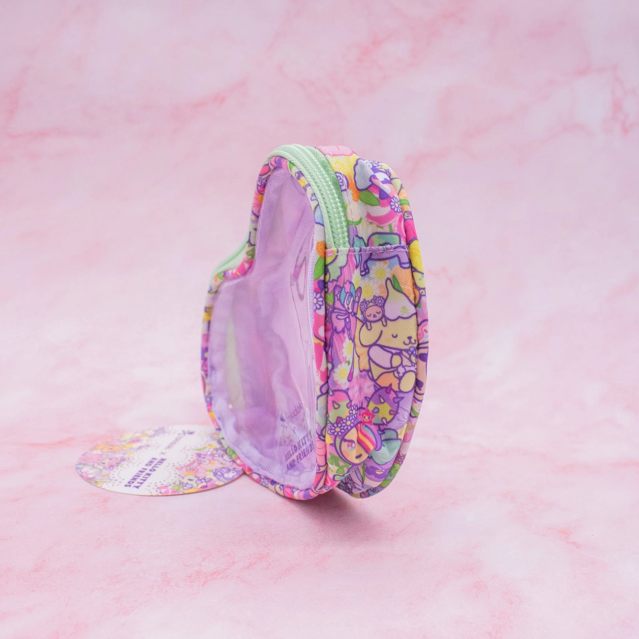 tokidoki x Hello Kitty Friends Butterfly Garden Clear Heart Coin Purse - Image 3