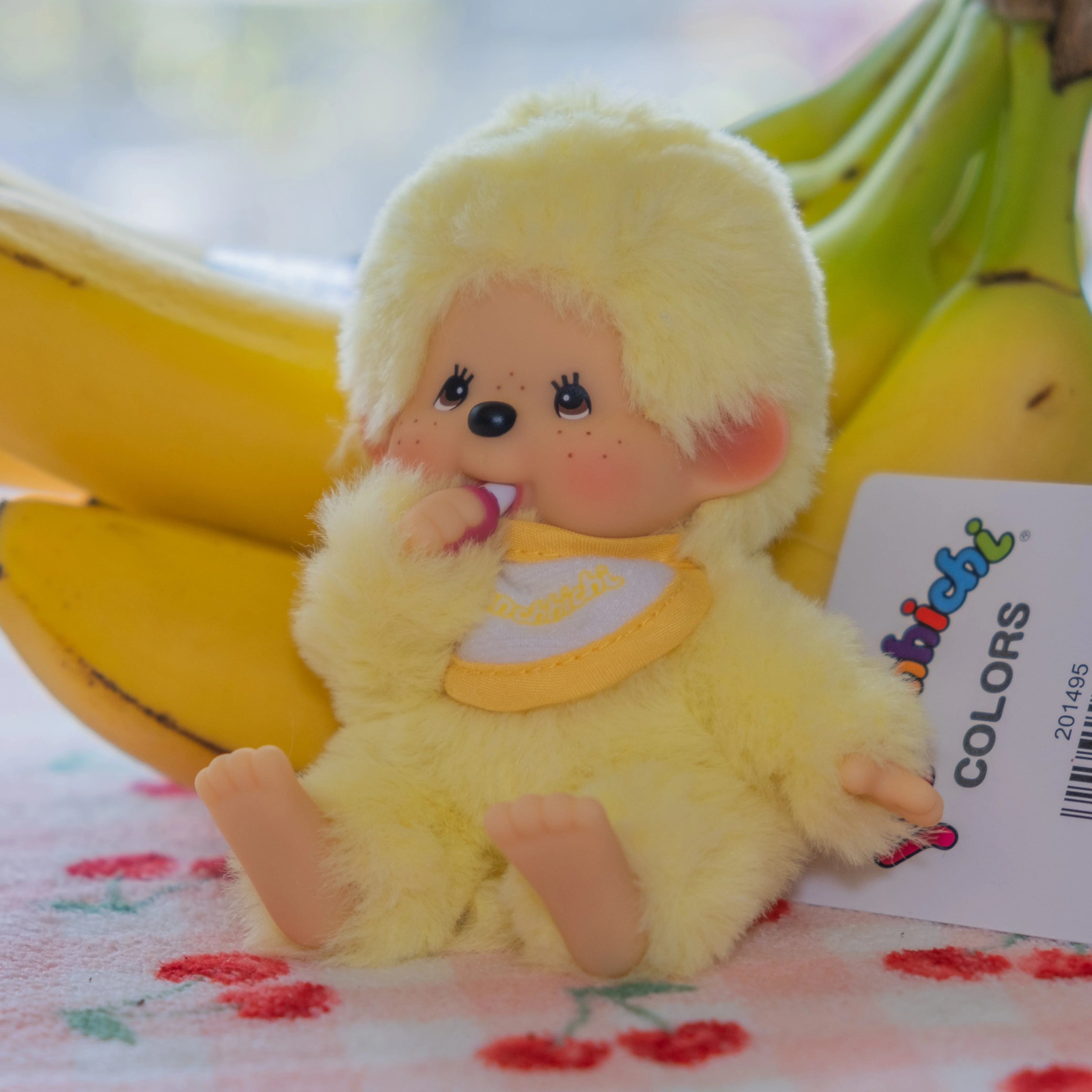 Yellow Pastel Beanie Monchhichi 5" Plush - Image 3